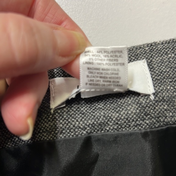 Loft Floral Appliqué Wool Blend Skirt - Picture 6 of 6